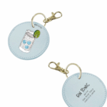 Portachiavi in pelle personalizzato, gin tonic